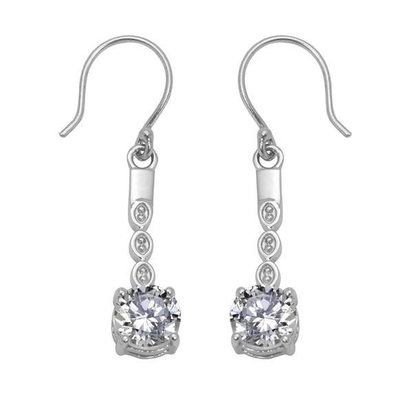 Tear Drop Round Shape Multi Choice Gemstone 925 Sterling Silver Earring