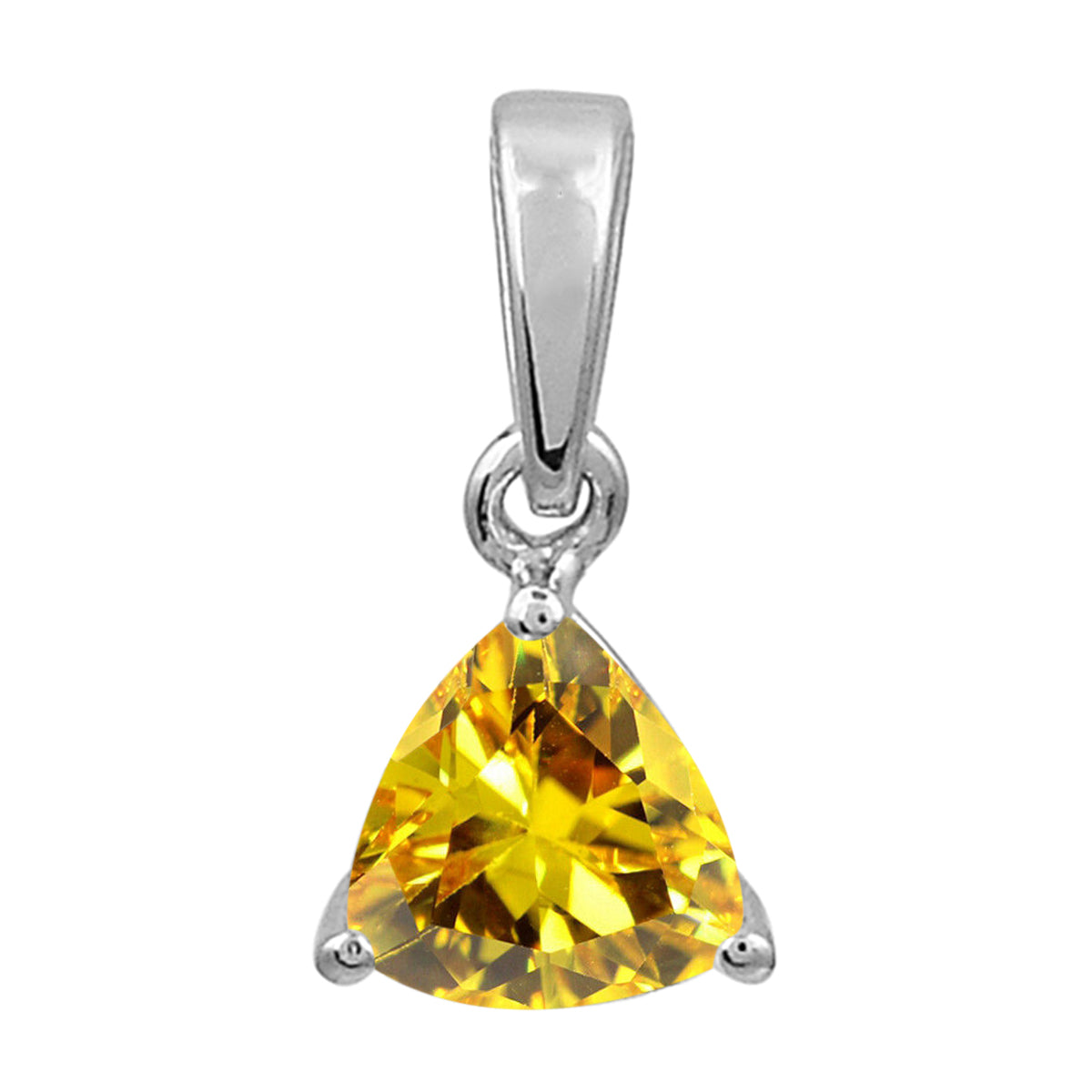 Trillion Cut Multi Choice Gemstone Pendant