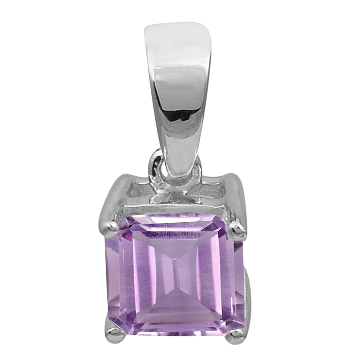 Square Cut Multi Choice Gemstone Pendant