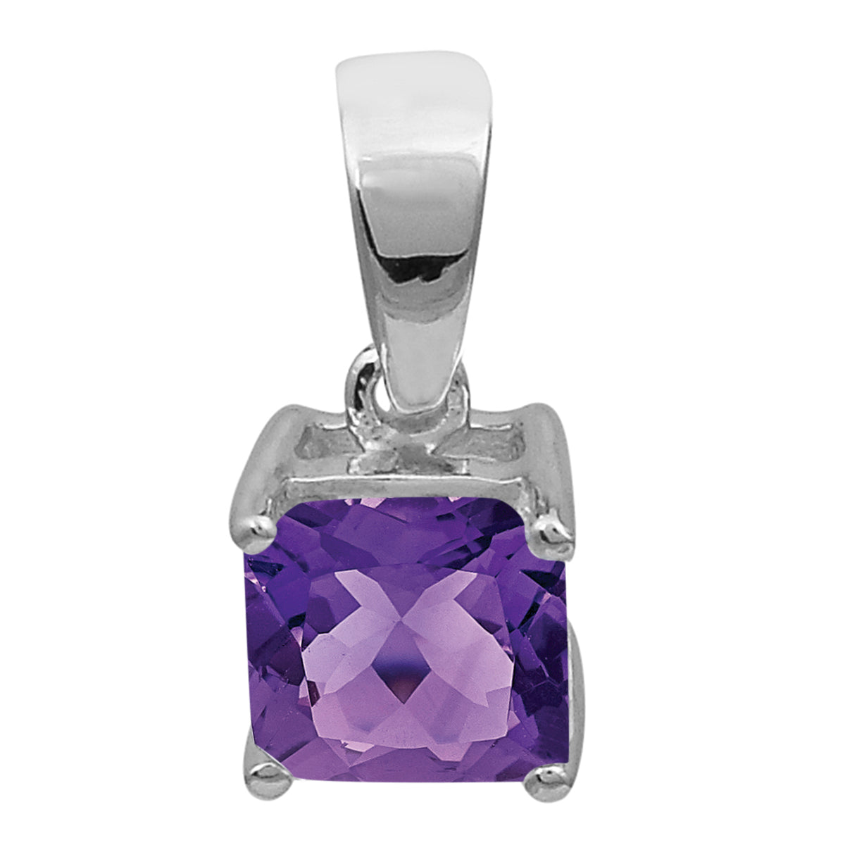 Square Cut Multi Choice Gemstone Pendant