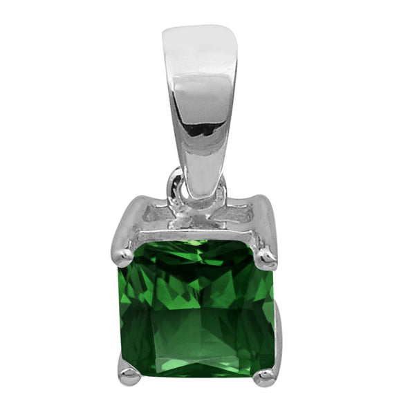 Square Cut Multi Choice Gemstone Pendant