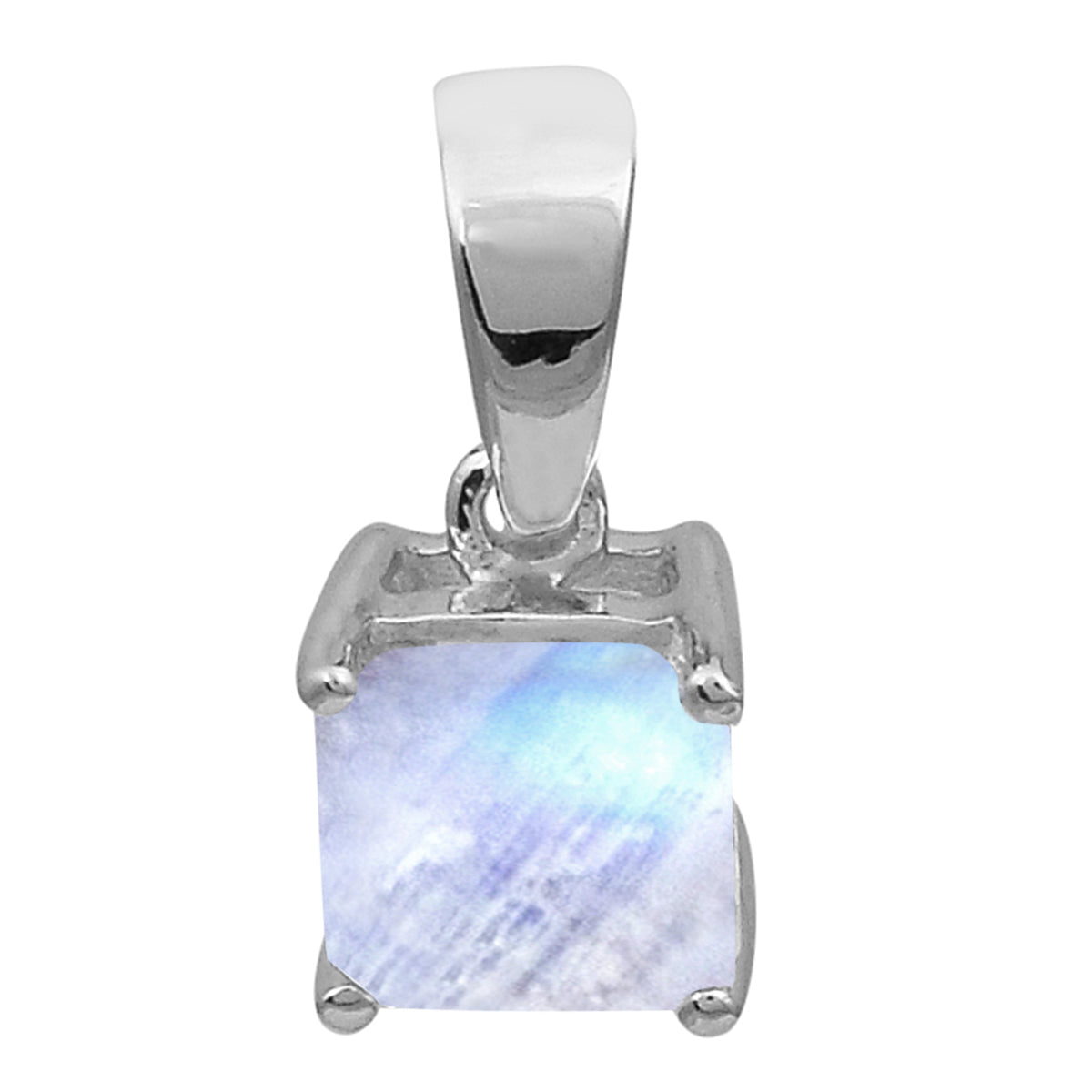 Square Cut Multi Choice Gemstone Pendant