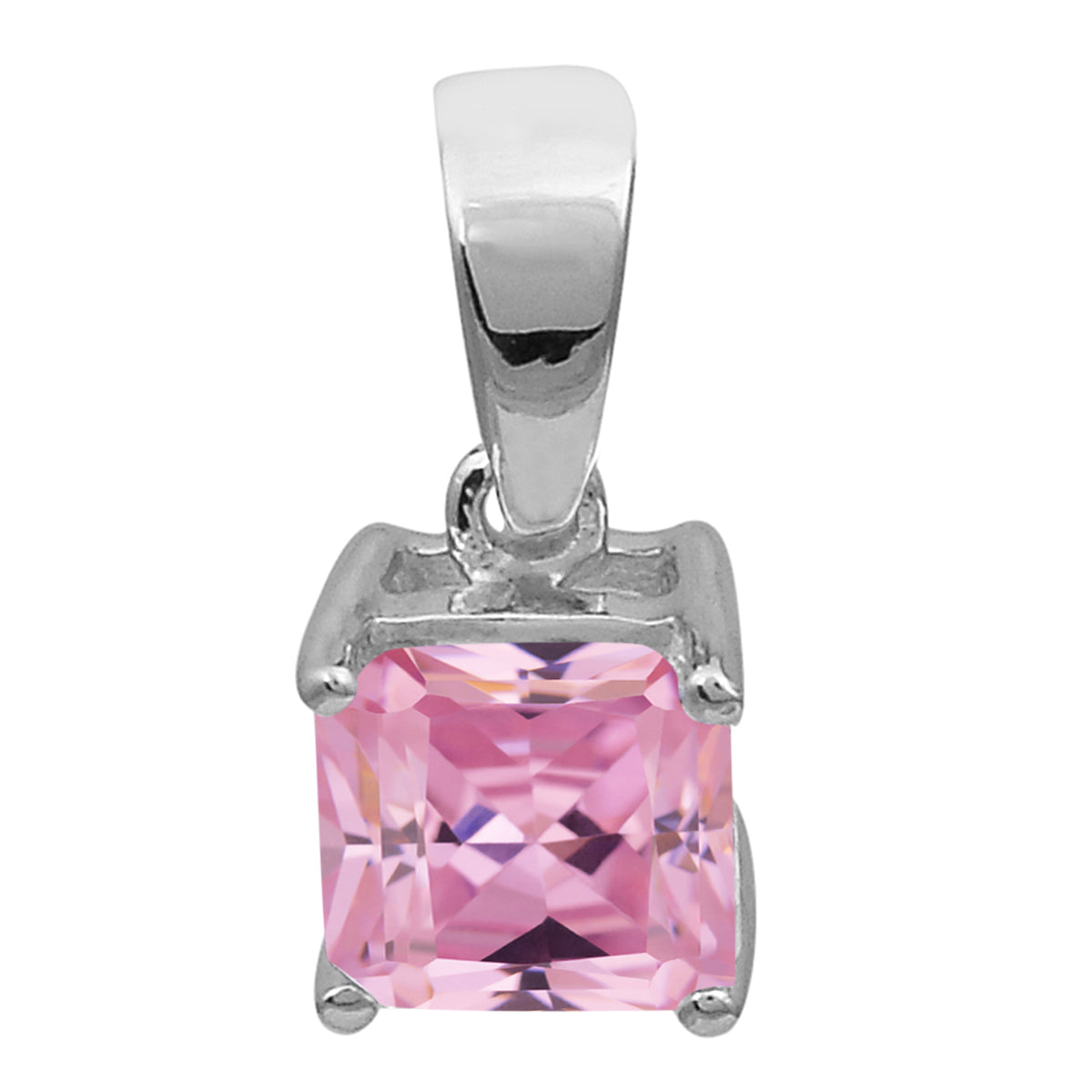 Square Cut Multi Choice Gemstone Pendant