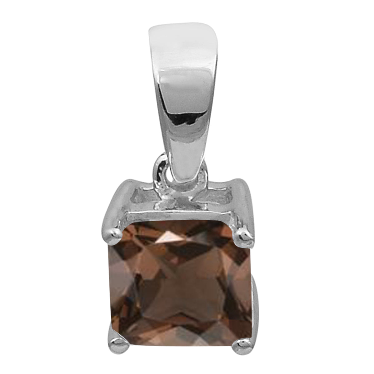 Square Cut Multi Choice Gemstone Pendant
