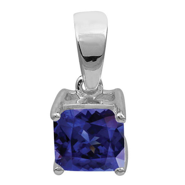 Square Cut Multi Choice Gemstone Pendant