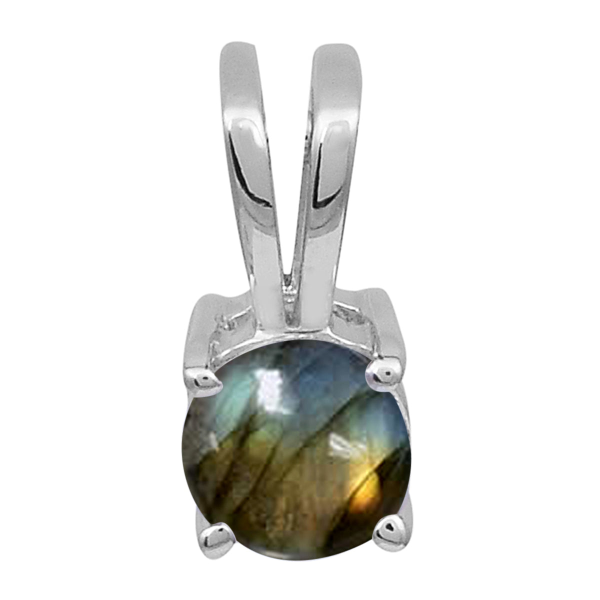 Round Cut Multi Choice Gemstone Pendant