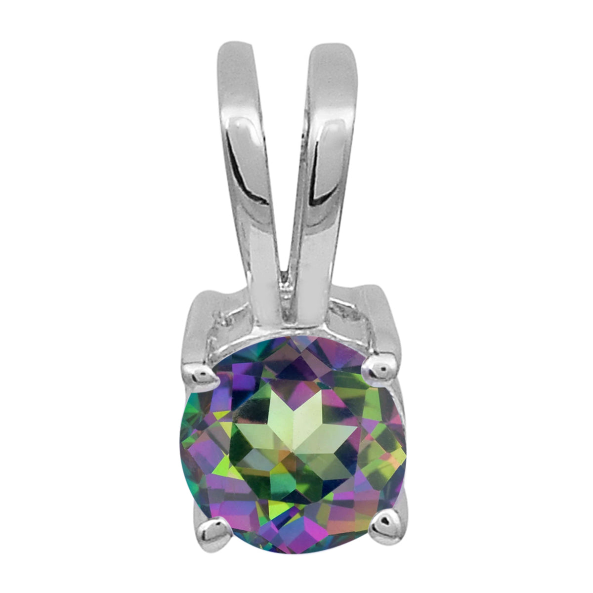 Round Cut Multi Choice Gemstone Pendant