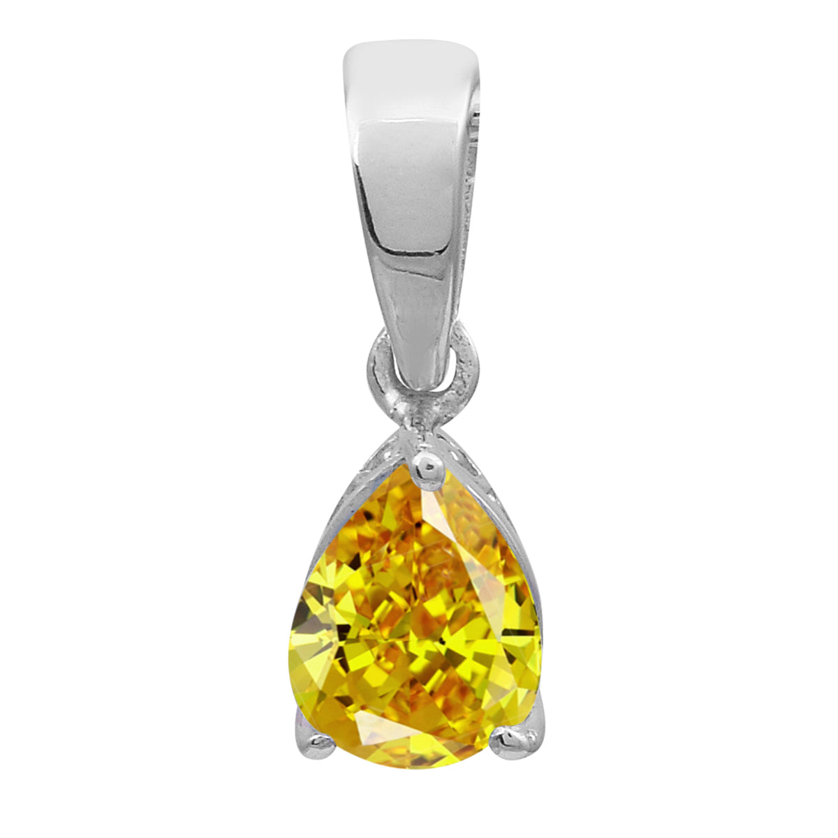 Pear Cut Multi Choice Gemstone Pendant