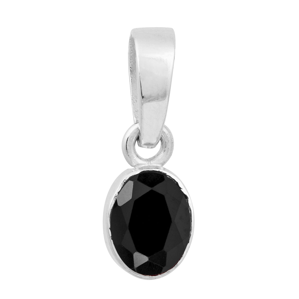 Multi Stone Oval Amethyst Pendant – Sterling Silver