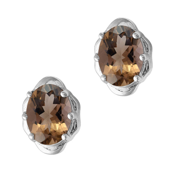 Oval Shape Multi Choice Gemstone 925 Sterling Silver Earring