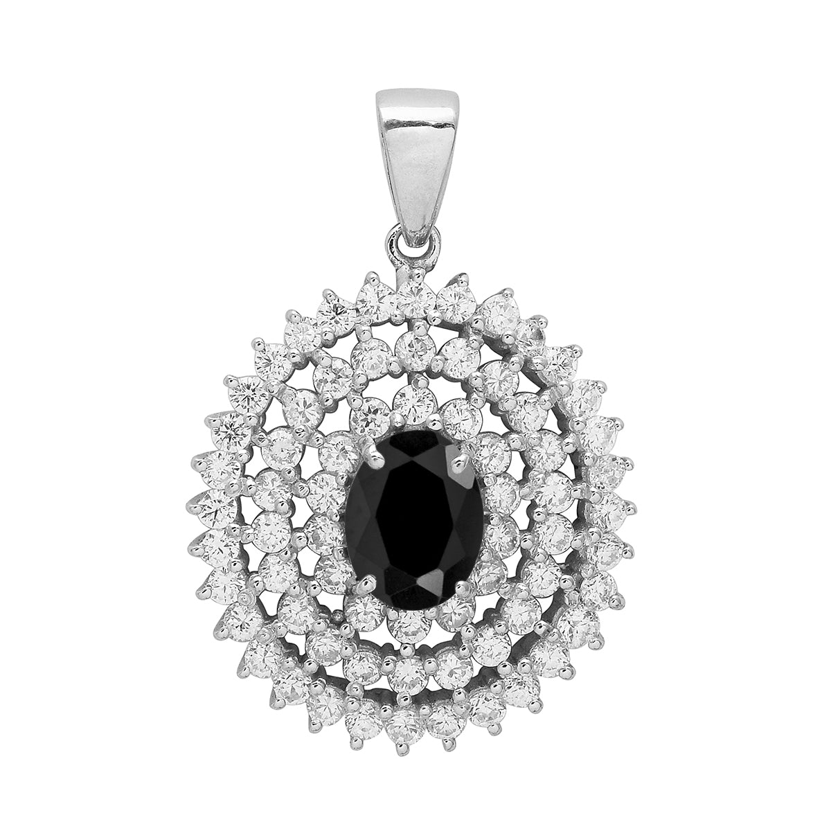 Cluster Style Multi Choice Gemstone Pendant