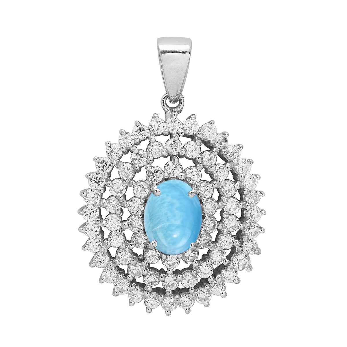 Cluster Style Multi Choice Gemstone Pendant