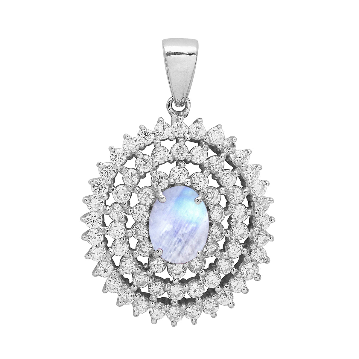 Cluster Style Multi Choice Gemstone Pendant