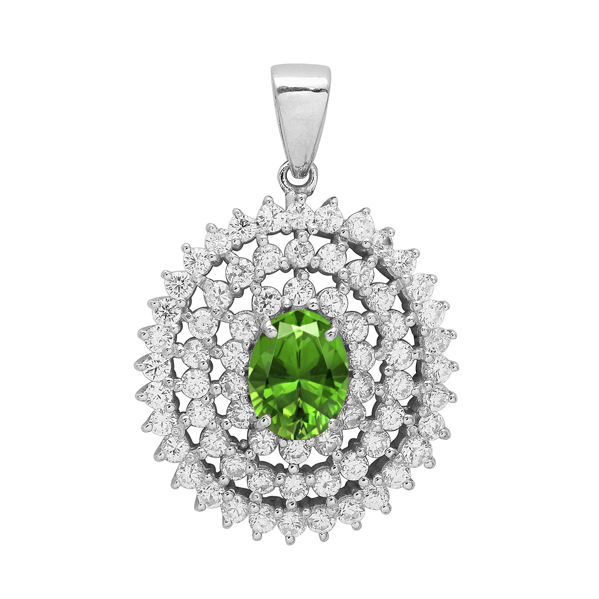 Cluster Style Multi Choice Gemstone Pendant
