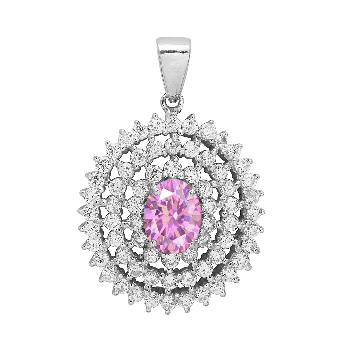 Cluster Style Multi Choice Gemstone Pendant
