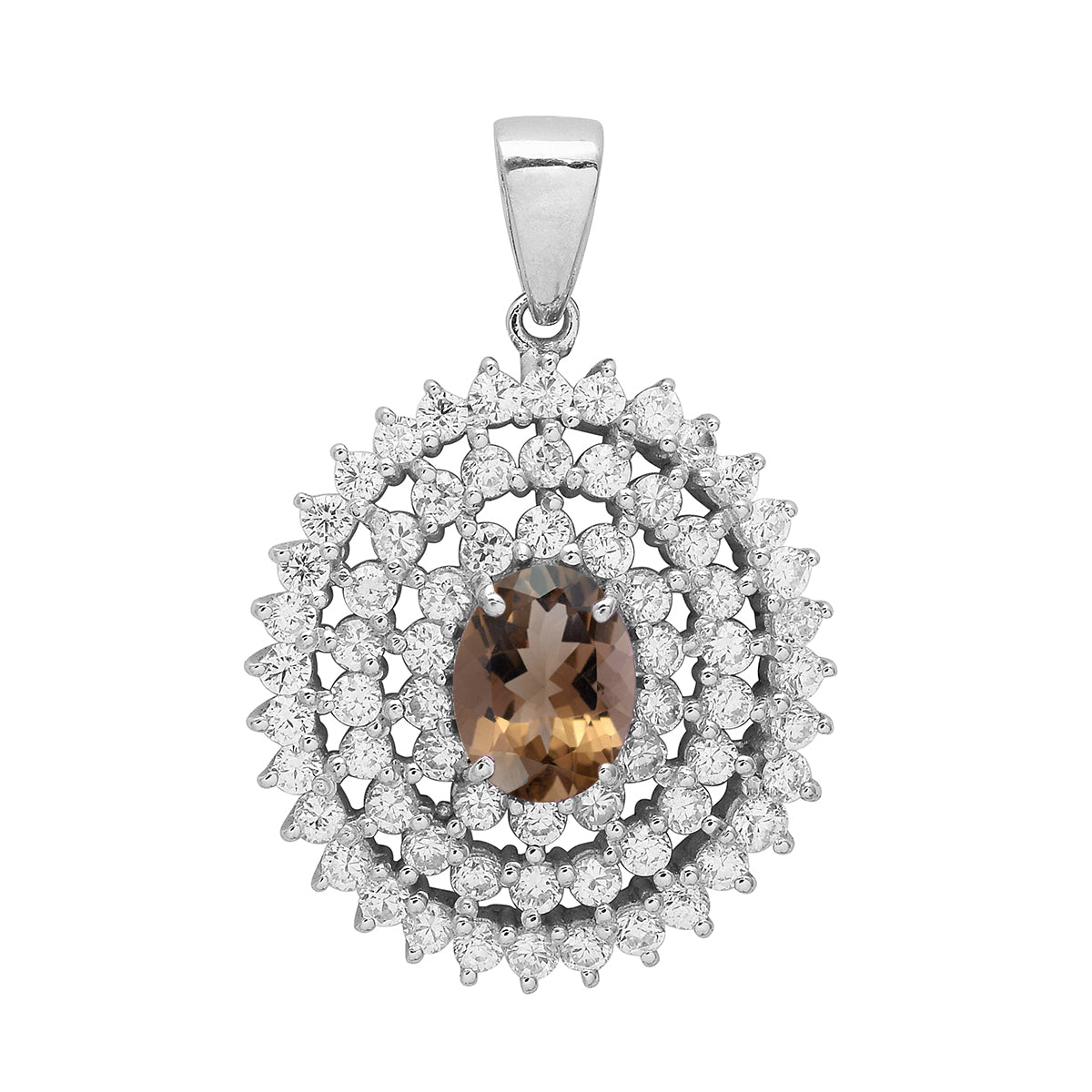 Cluster Style Multi Choice Gemstone Pendant