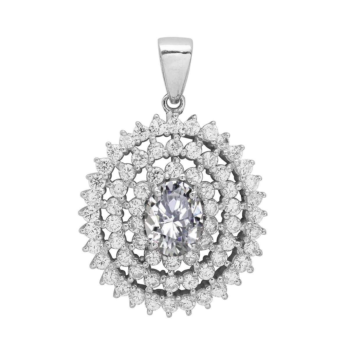 Cluster Style Multi Choice Gemstone Pendant