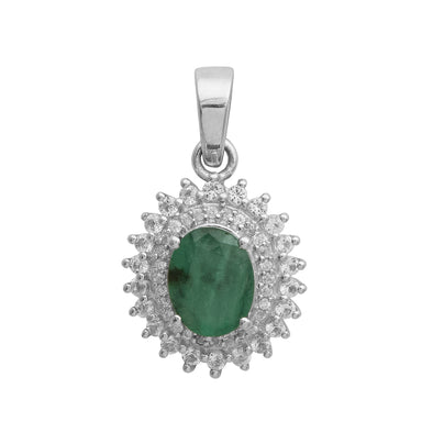 Emerald Oval Pendant