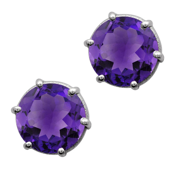 6-Prong Multi Choice Gemstone 925 Sterling Silver Earring