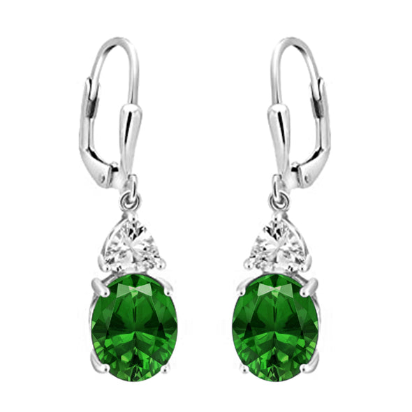 Solitaire Accents Multi Choice Gemstone 925 Sterling Silver Earring