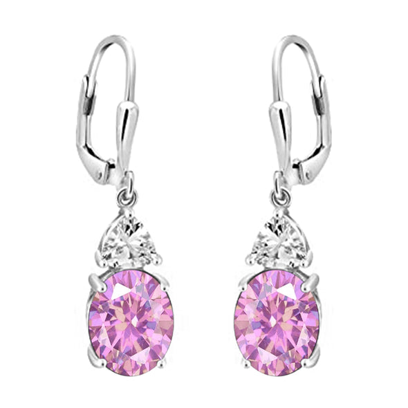 Solitaire Accents Multi Choice Gemstone 925 Sterling Silver Earring