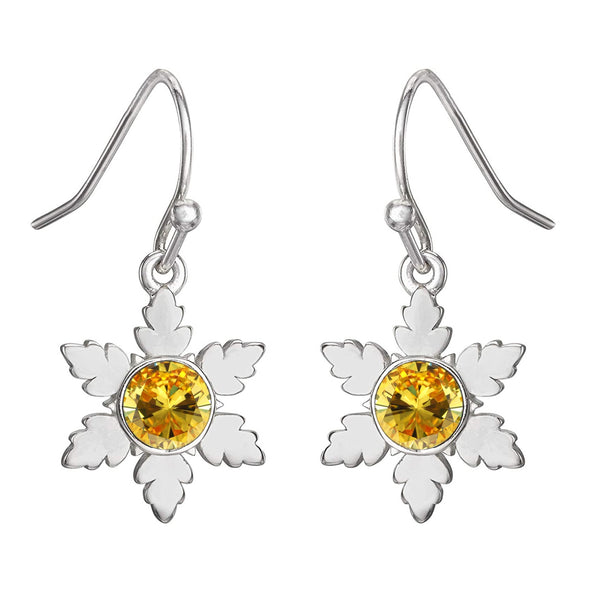 Floral Style Multi Choice Gemstone 925 Sterling Silver Earring