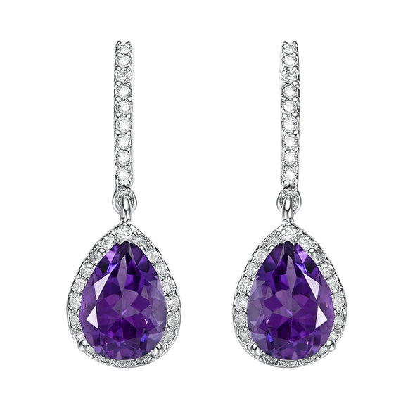 Solitaire Accents Multi Choice Gemstone 925 Sterling Silver Earring