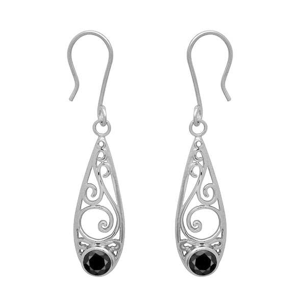 Floral Round Multi Choice Gemstone 925 Sterling Silver Earring