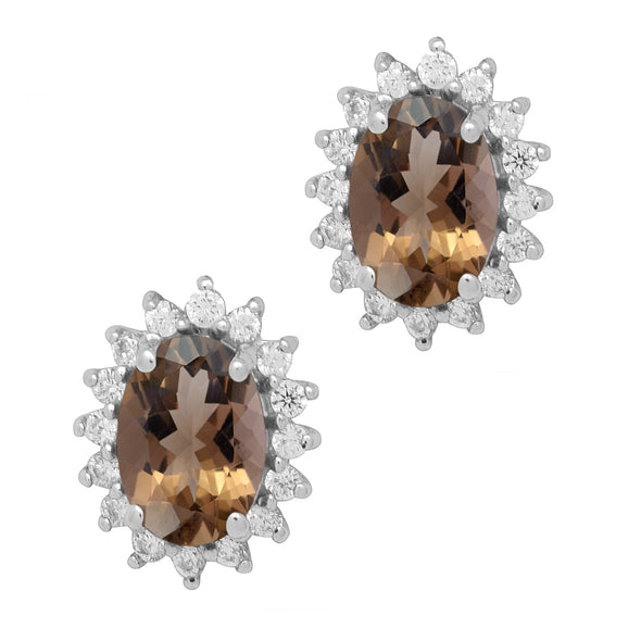 Cluster Multi Choice Gemstone 925 Sterling Silver Earring