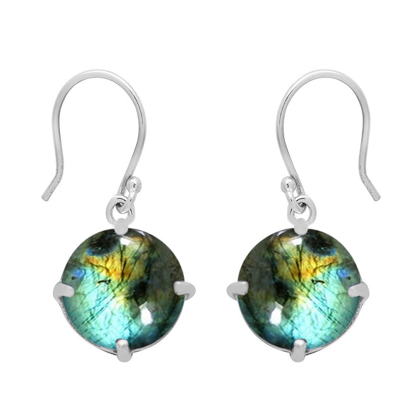 Artisan Crafted Multi Choice Gemstone 925 Sterling Silver Earring