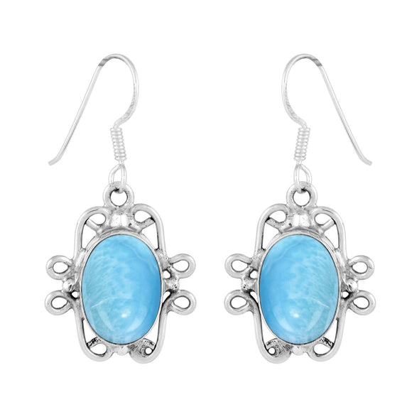 Solitaire Oval Drop Multi Choice Gemstone 925 Sterling Silver Earring