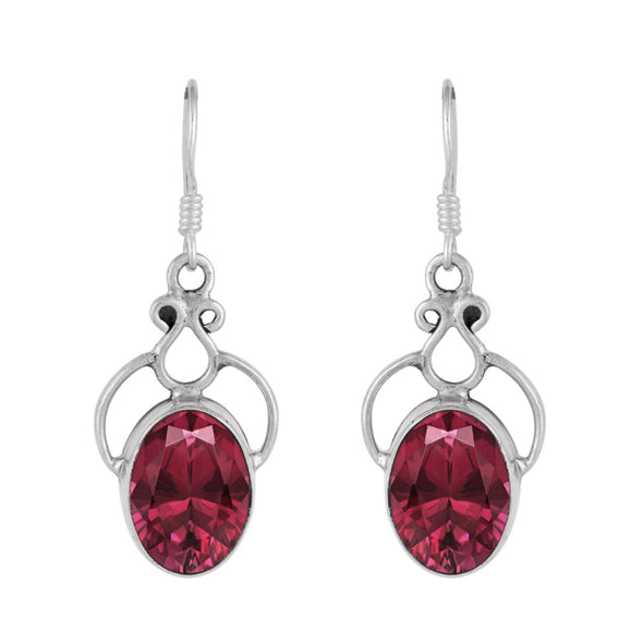 Classic Oval Multi Choice Gemstone 925 Sterling Silver Earring