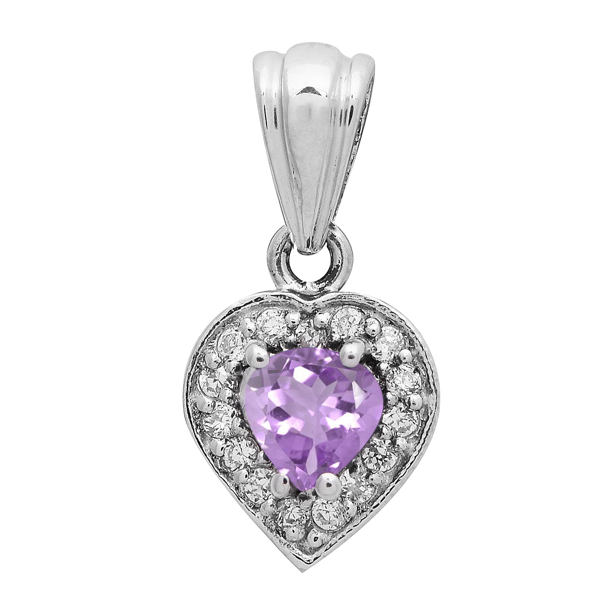 Valentine Gift Heart Multi Choice Gemstone Pendant