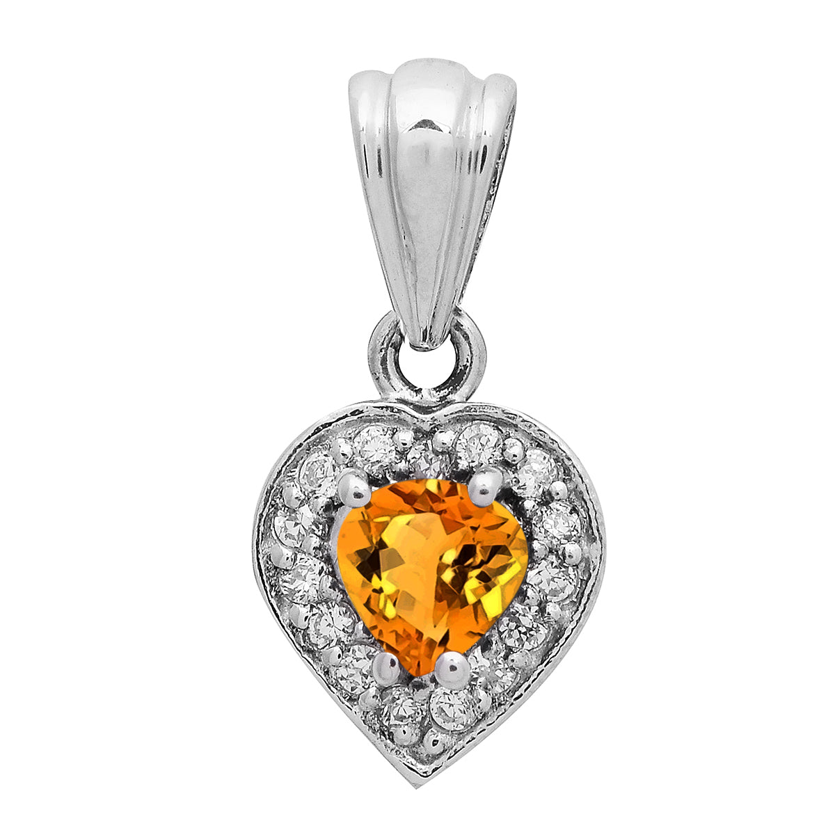 Valentine Gift Heart Multi Choice Gemstone Pendant