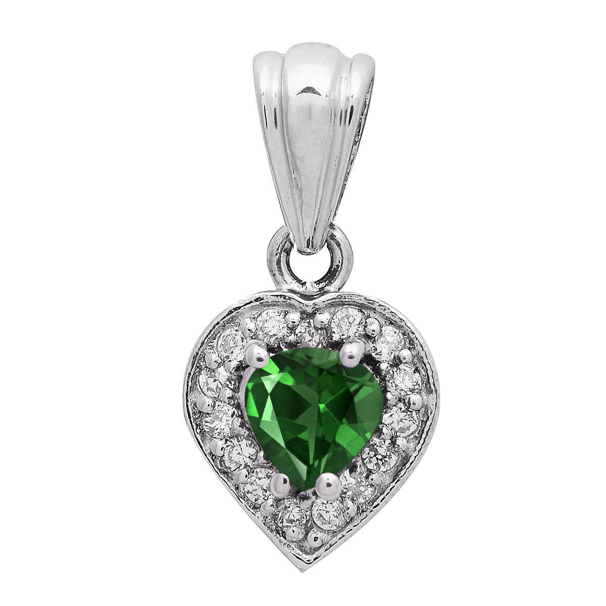 Valentine Gift Heart Multi Choice Gemstone Pendant