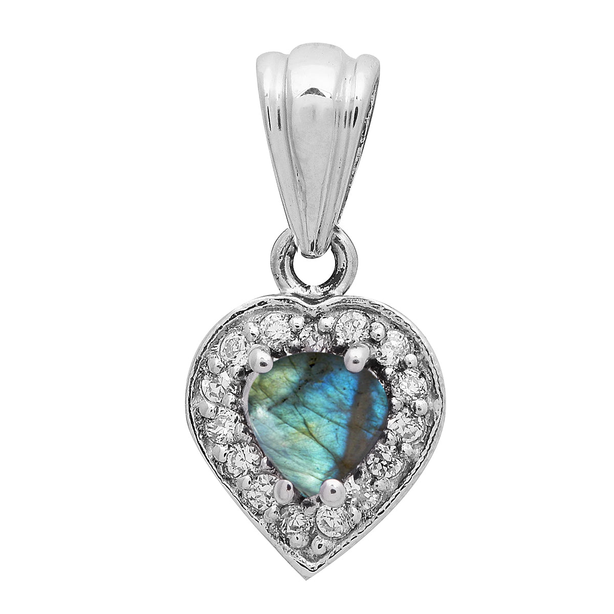 Valentine Gift Heart Multi Choice Gemstone Pendant