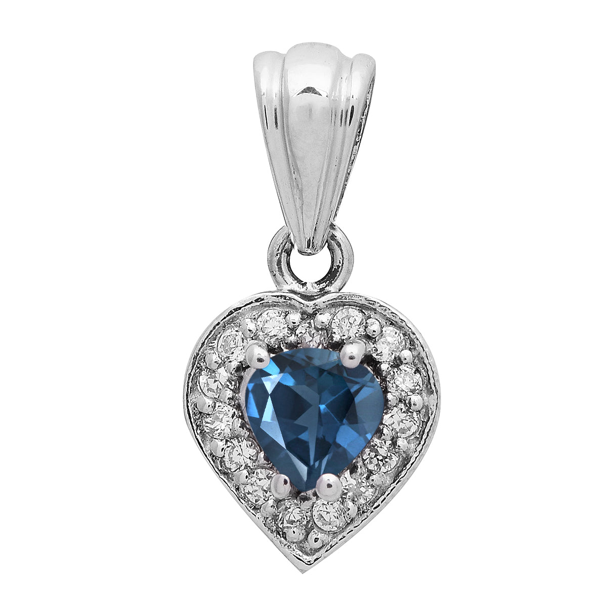 Valentine Gift Heart Multi Choice Gemstone Pendant