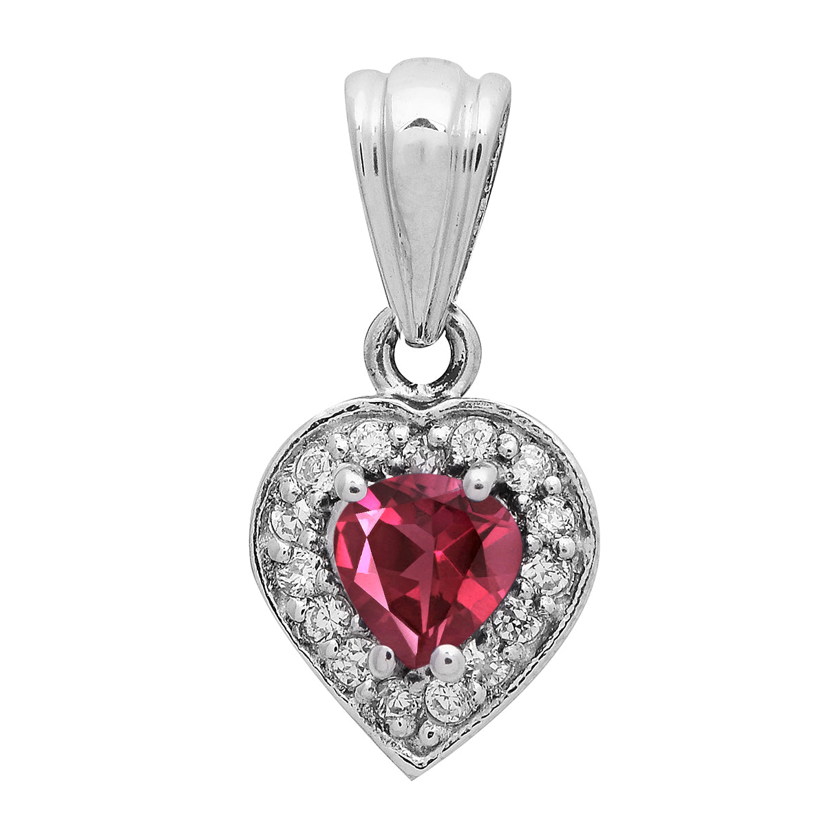 Valentine Gift Heart Multi Choice Gemstone Pendant