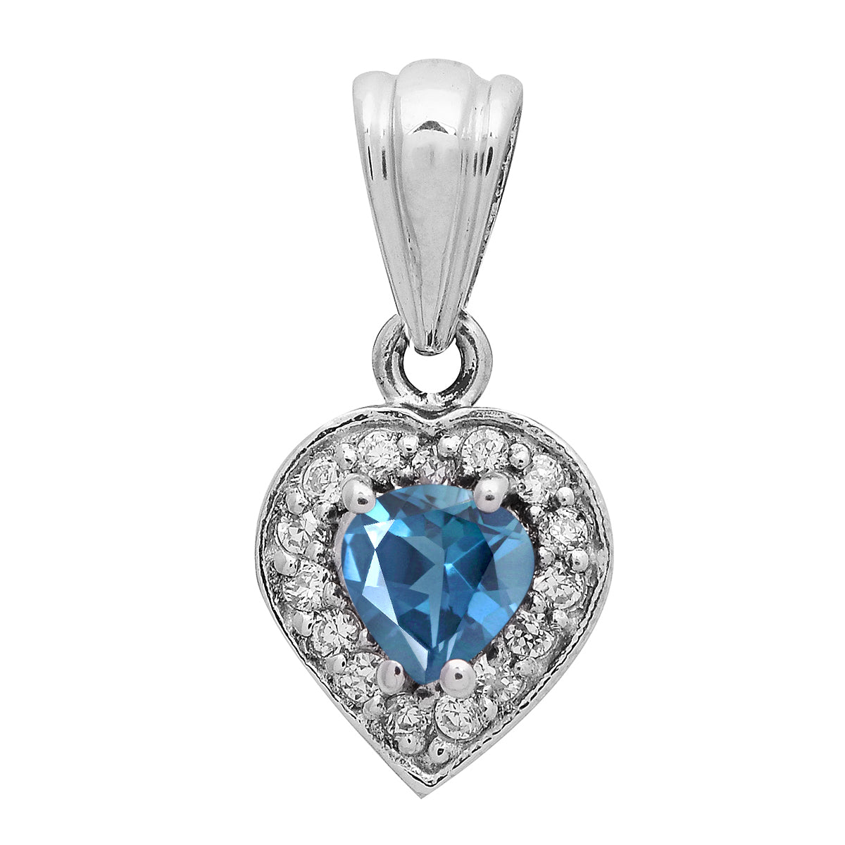 Valentine Gift Heart Multi Choice Gemstone Pendant