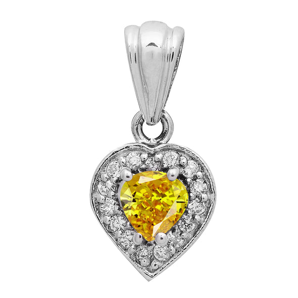 Valentine Gift Heart Multi Choice Gemstone Pendant