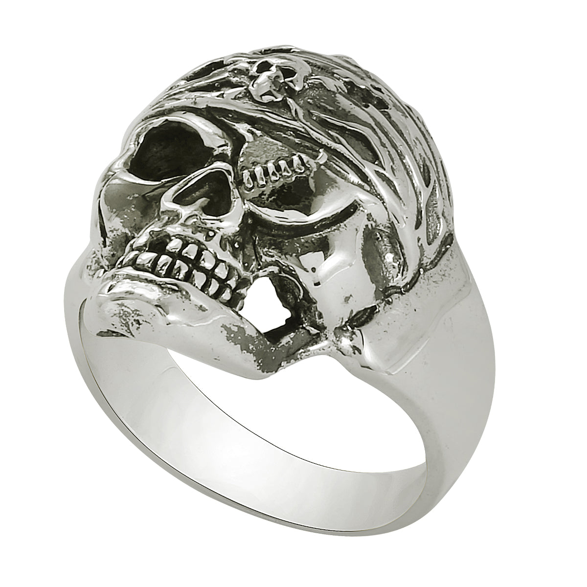 Anello teschio pirata