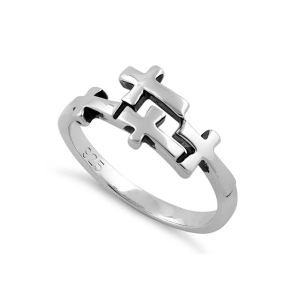 Christian Cross Puzzle Ring