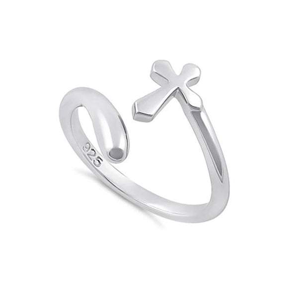 Christian Cross Adjustable Ring