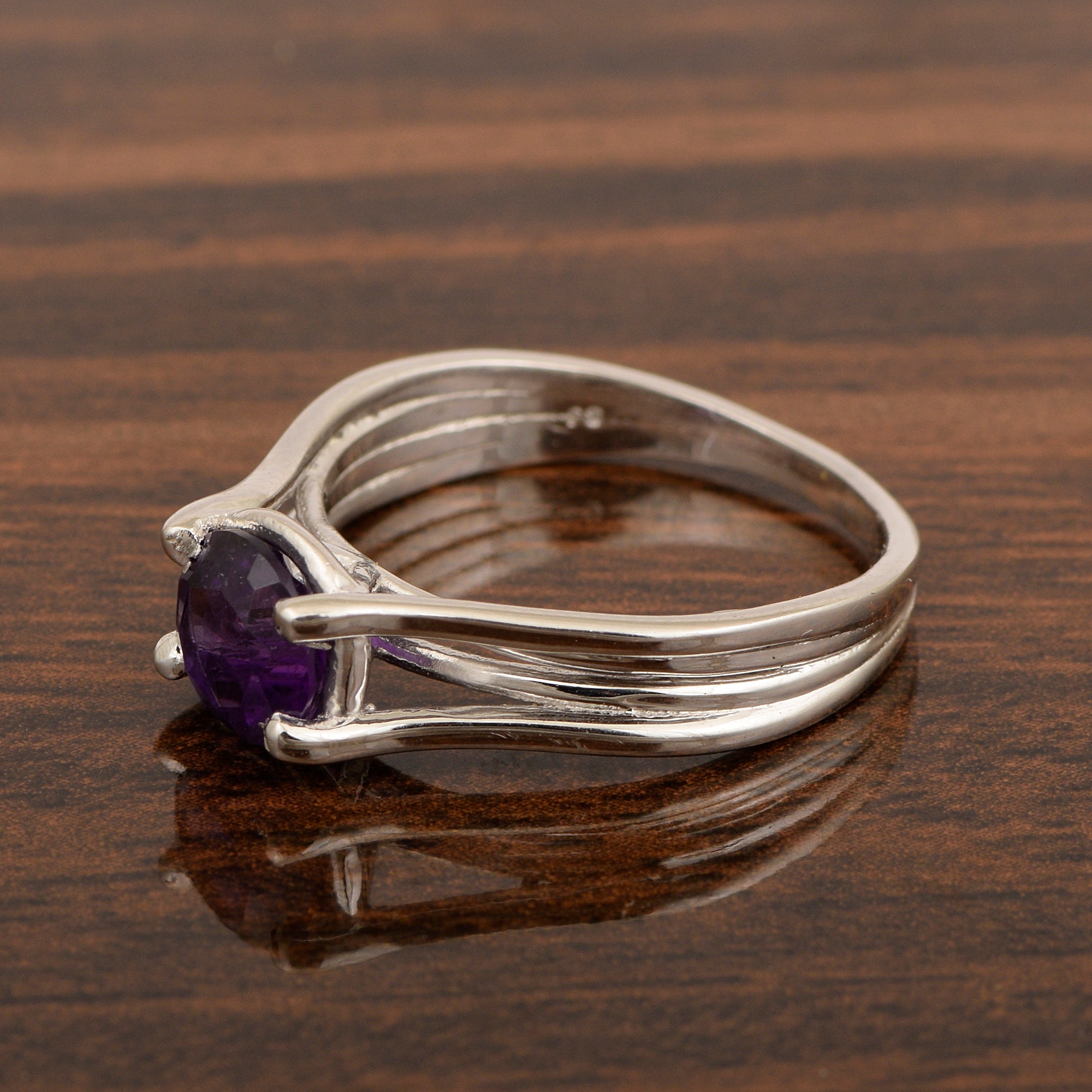 23.0 Carat Amethyst sterling Silver Ring - Gorgeous