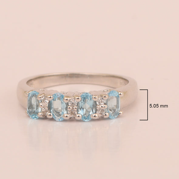 Swiss Blue Topaz ring