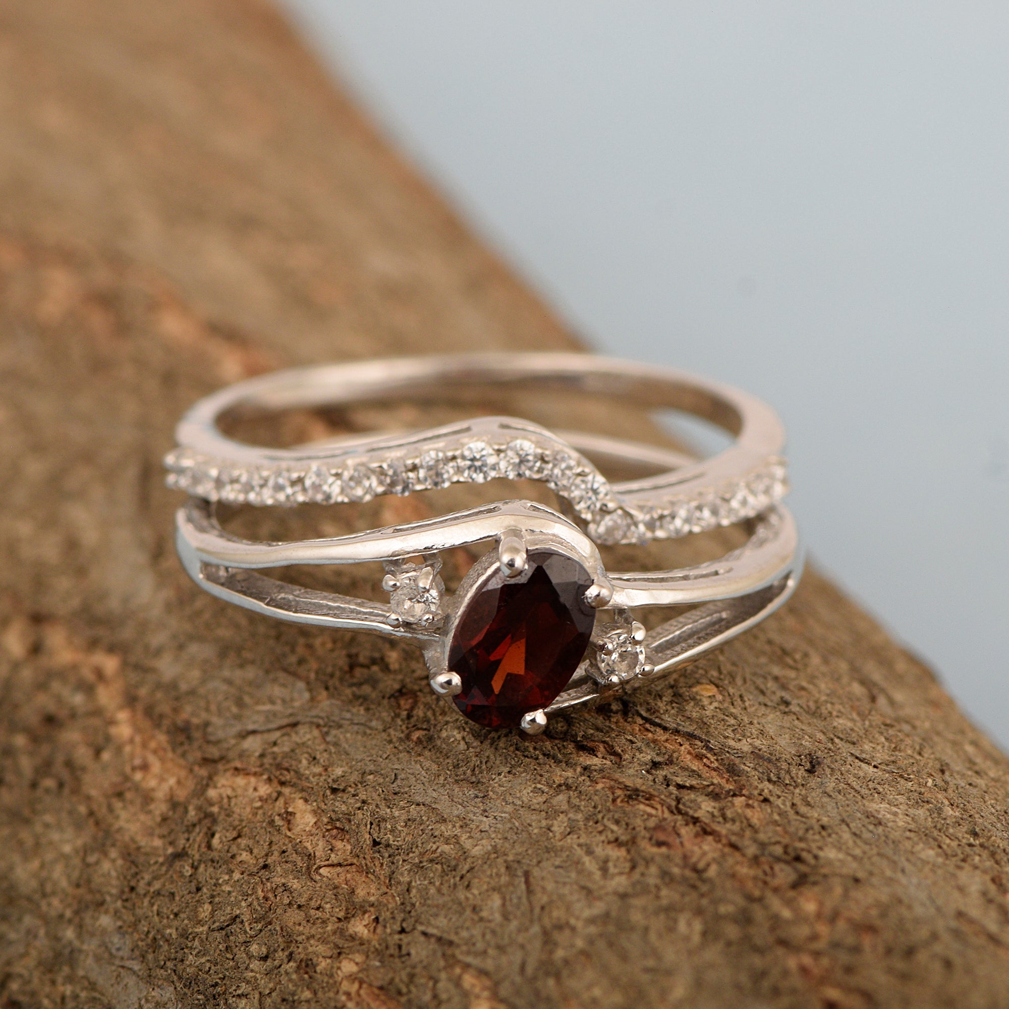 Garnet ring