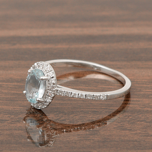 Swiss Blue Topaz ring