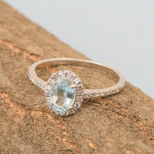 Swiss Blue Topaz ring