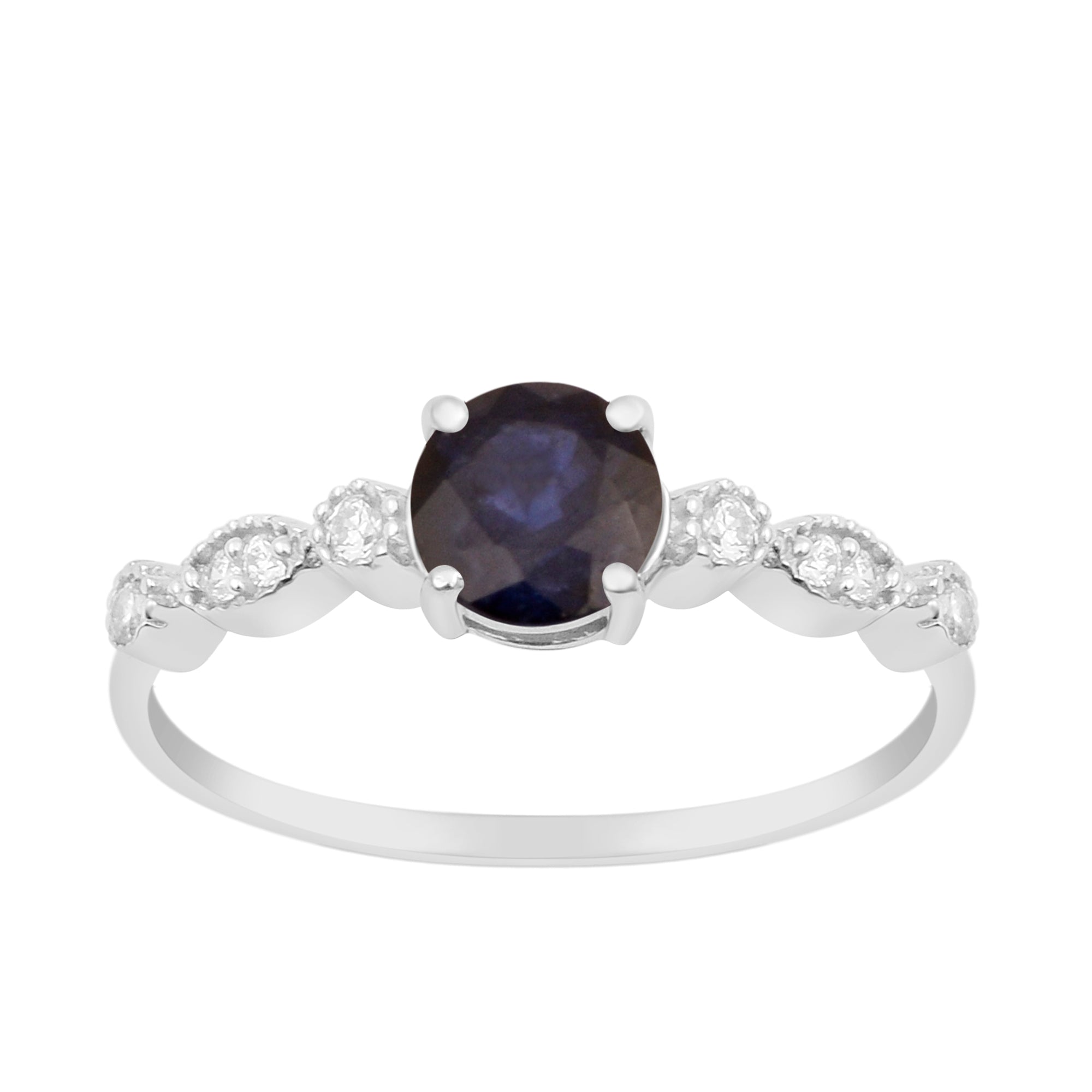 14k Solid Yellow Gold Elongated Hexagon Black Sapphire Ring Engagement Ring  | eBay