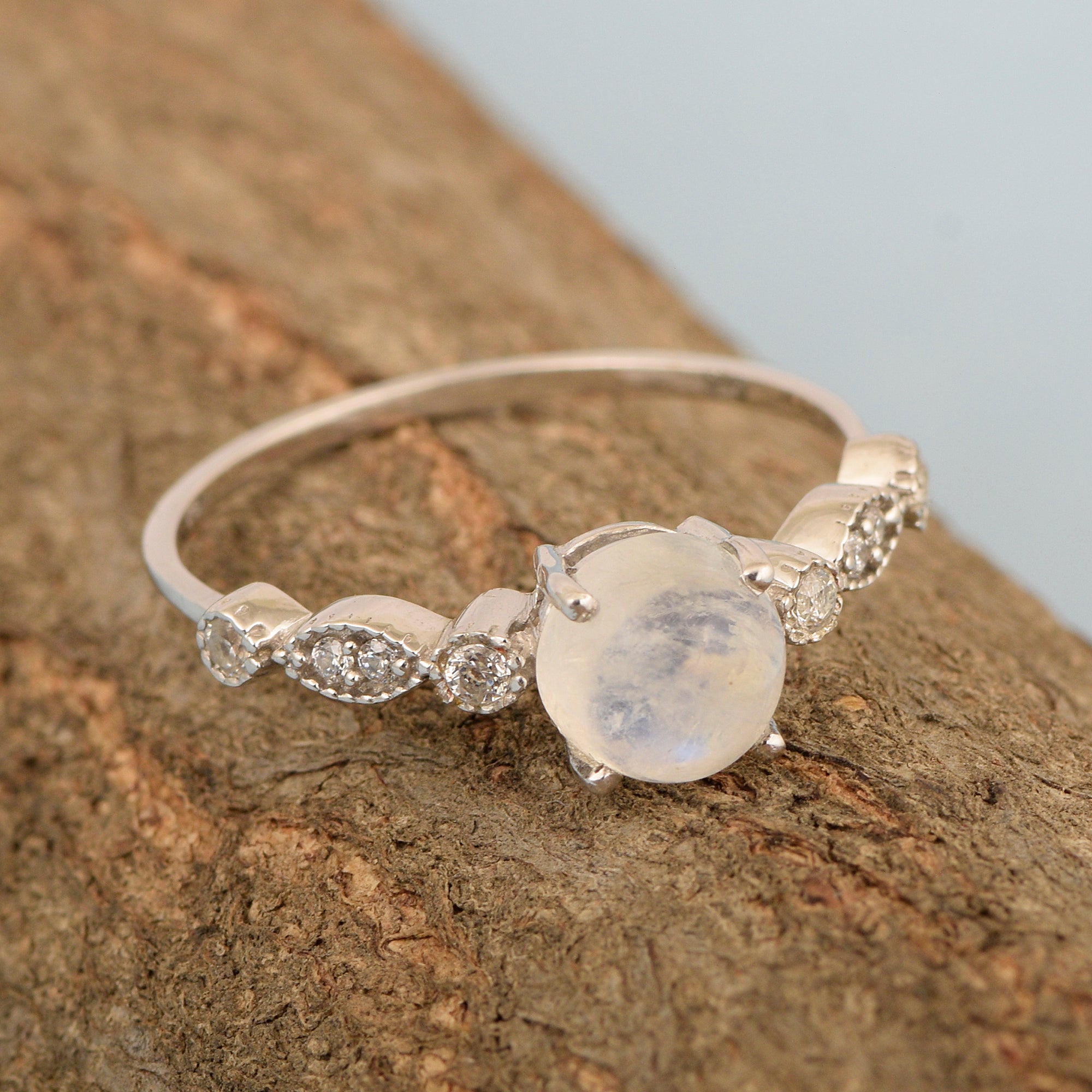 Moonstone ring
